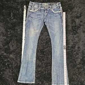 Cowgirl, Western, Classic, Casual, Denim, Jean, Horse, Flare, Lowrise, Girl, Y2k